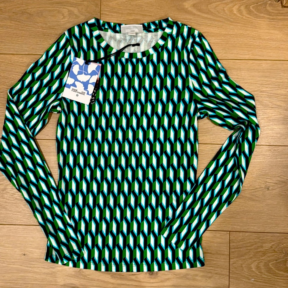 DVF for Target NWT Geometric Print Shirt. XXS